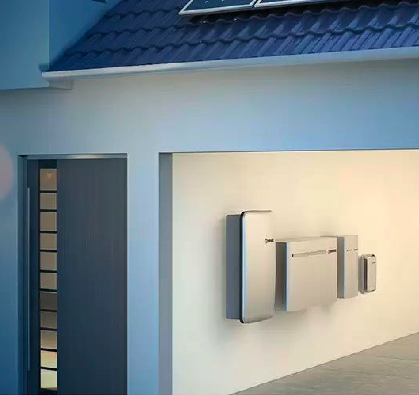 Wall-mounted battery storage